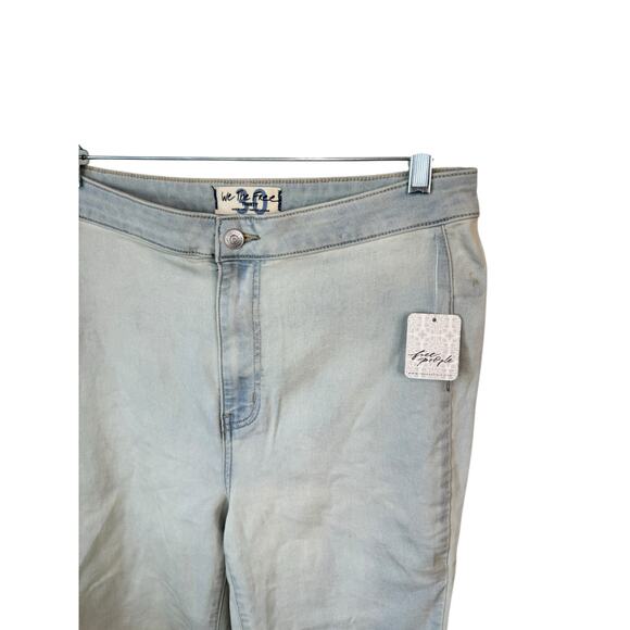 FREE PEOPLE NWT Light Wash High Rise Youthquake Cropped Flare Jeans Size 30 - Picture 5 of 9